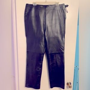 Genuine leather pants w/lining too big for me so they’re looking for a new home